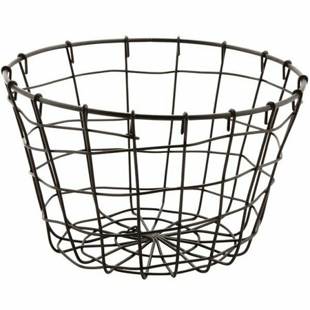 GET WB-316-MG Breeze 8'' x 5'' Round Metal Gray Storage Basket 375WB316MG